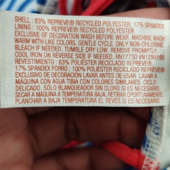 Cat & Jack Target Large (10/12) Cherry swimwear ruffle top one piece Swimsuit - Picture 15 of 16